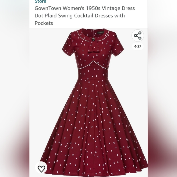 Gown Town Woman's Size Med Vintage Type Retro Dress Med - Picture 13 of 14